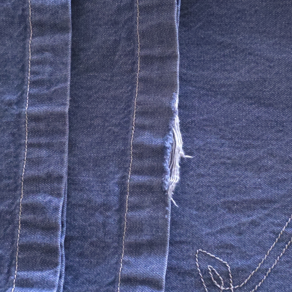 Tristan & Isolde 100% Cotton Flare Jeans Boho Indie High Rise Size 10 - Picture 11 of 12